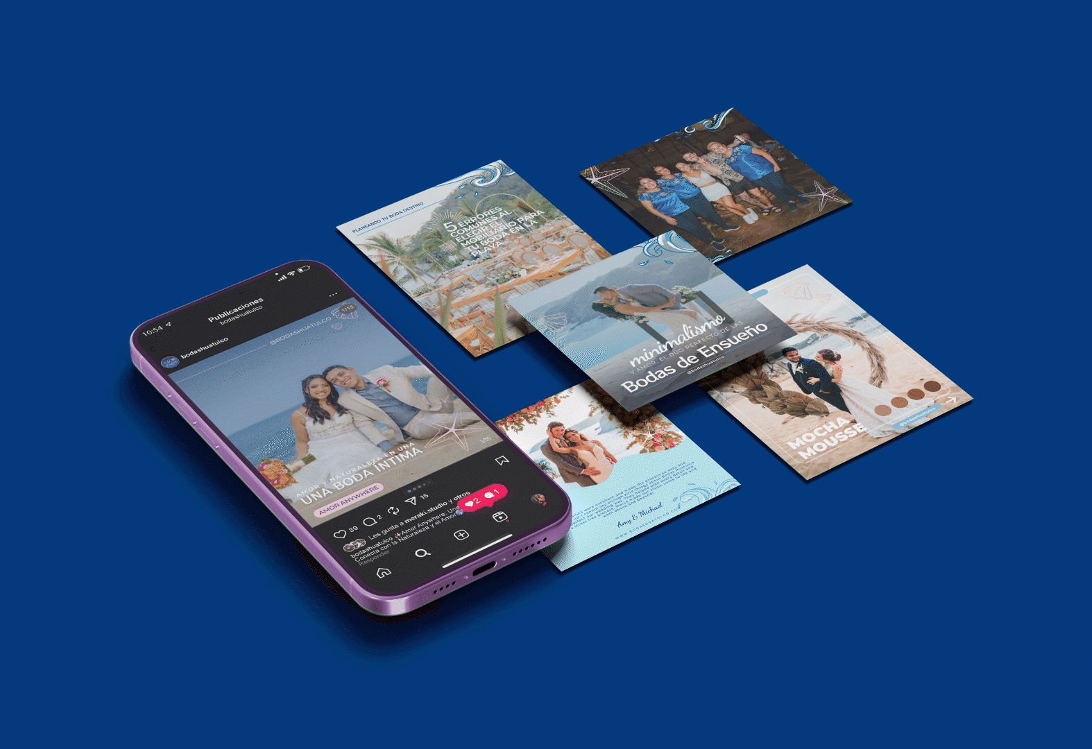 Social media bodas huatulco